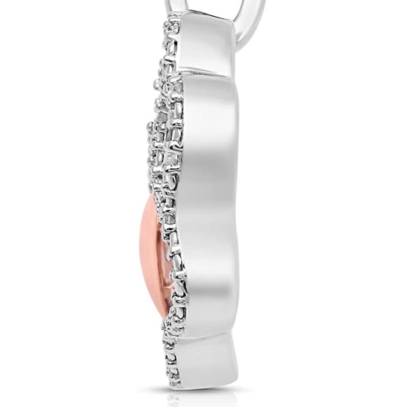 Forever In Heart Paw Print Necklace - Picture 2 of 5